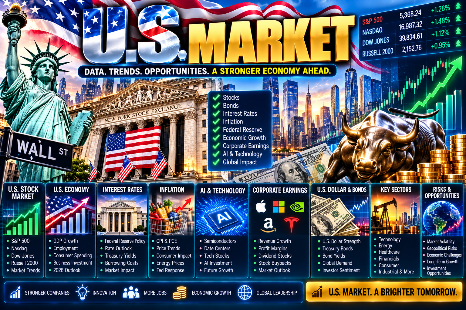 U.S. Market: A Complete Guide to Stocks, Economy, Interest Rates, and 2026 Trends