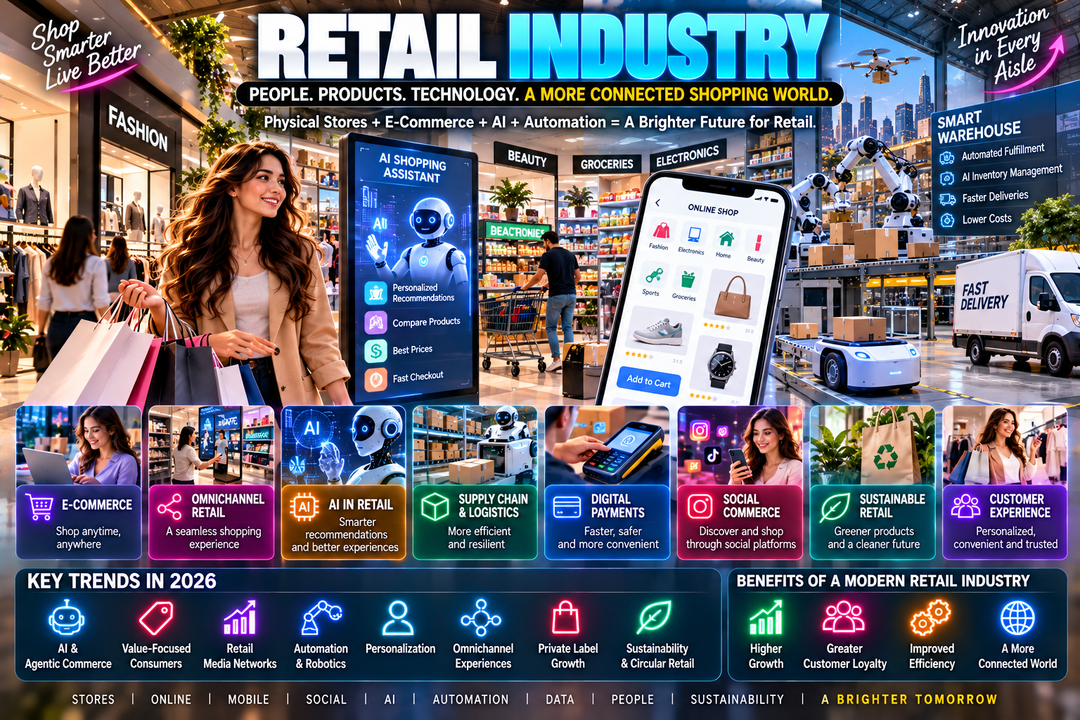 Retail Industry: A Complete Guide to Modern Retail, Technology, Trends, and the Future