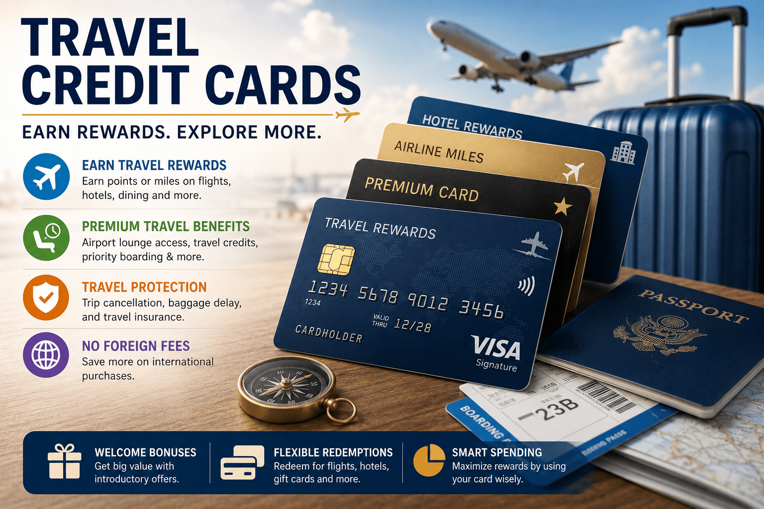 Travel Credit Cards: Complete Guide to Rewards, Benefits and Smart Travel