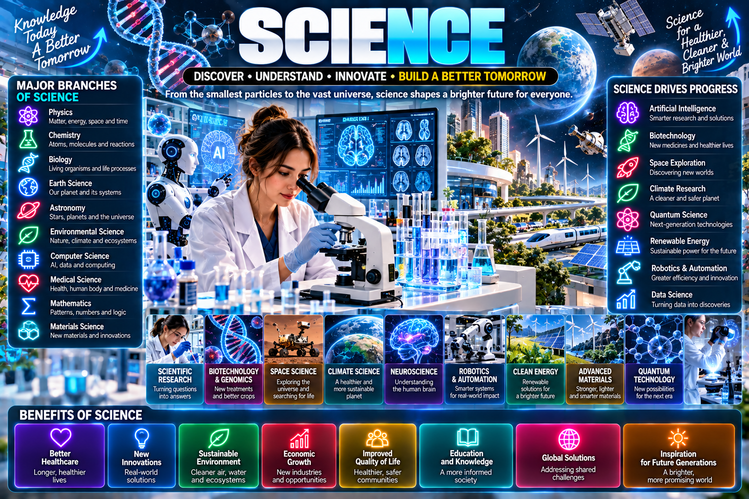Science: A Complete Guide to Scientific Discovery, Research, Technology, and the Future