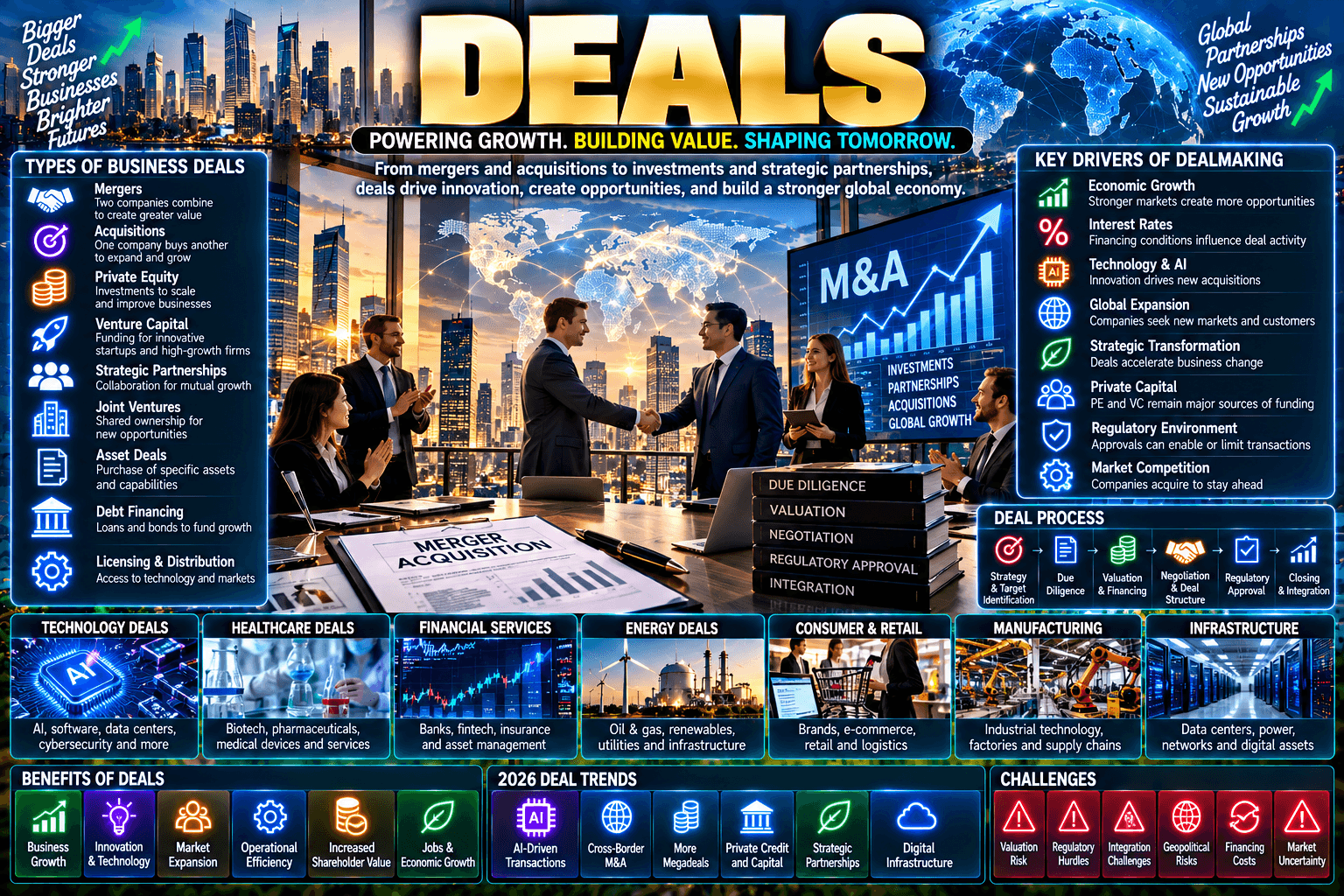 Deals: A Complete Guide to Business Deals, M&A, Investments, and Deal-Making