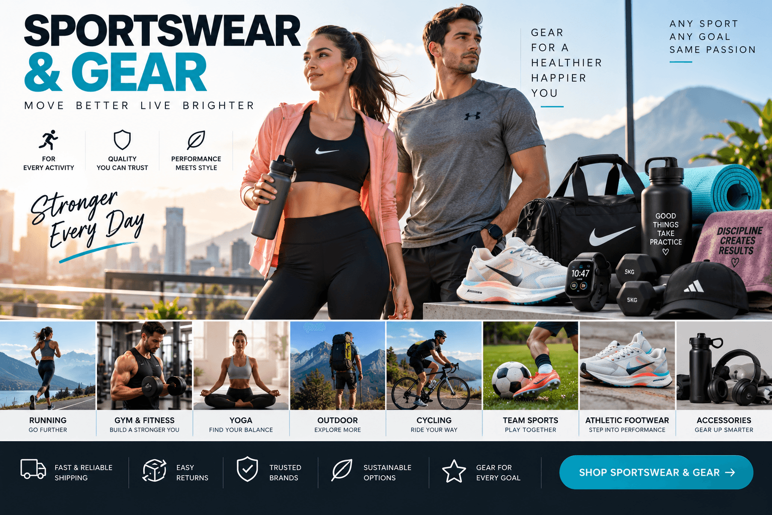 Sportswear & Gear: The Complete Guide to Athletic Clothing, Footwear, and Equipment