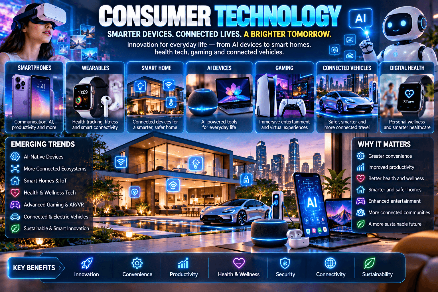 Consumer Technology: How Smart Devices, AI, and Digital Innovation Are Changing Everyday Life
