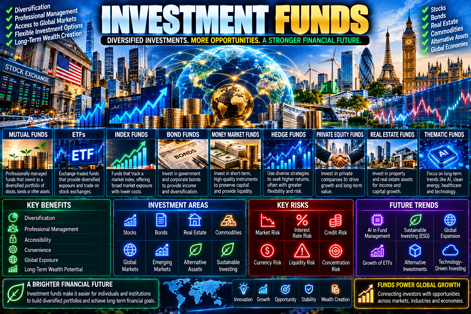 Funds: A Complete Guide to Investment Funds, Types, Benefits, Risks, and the Future