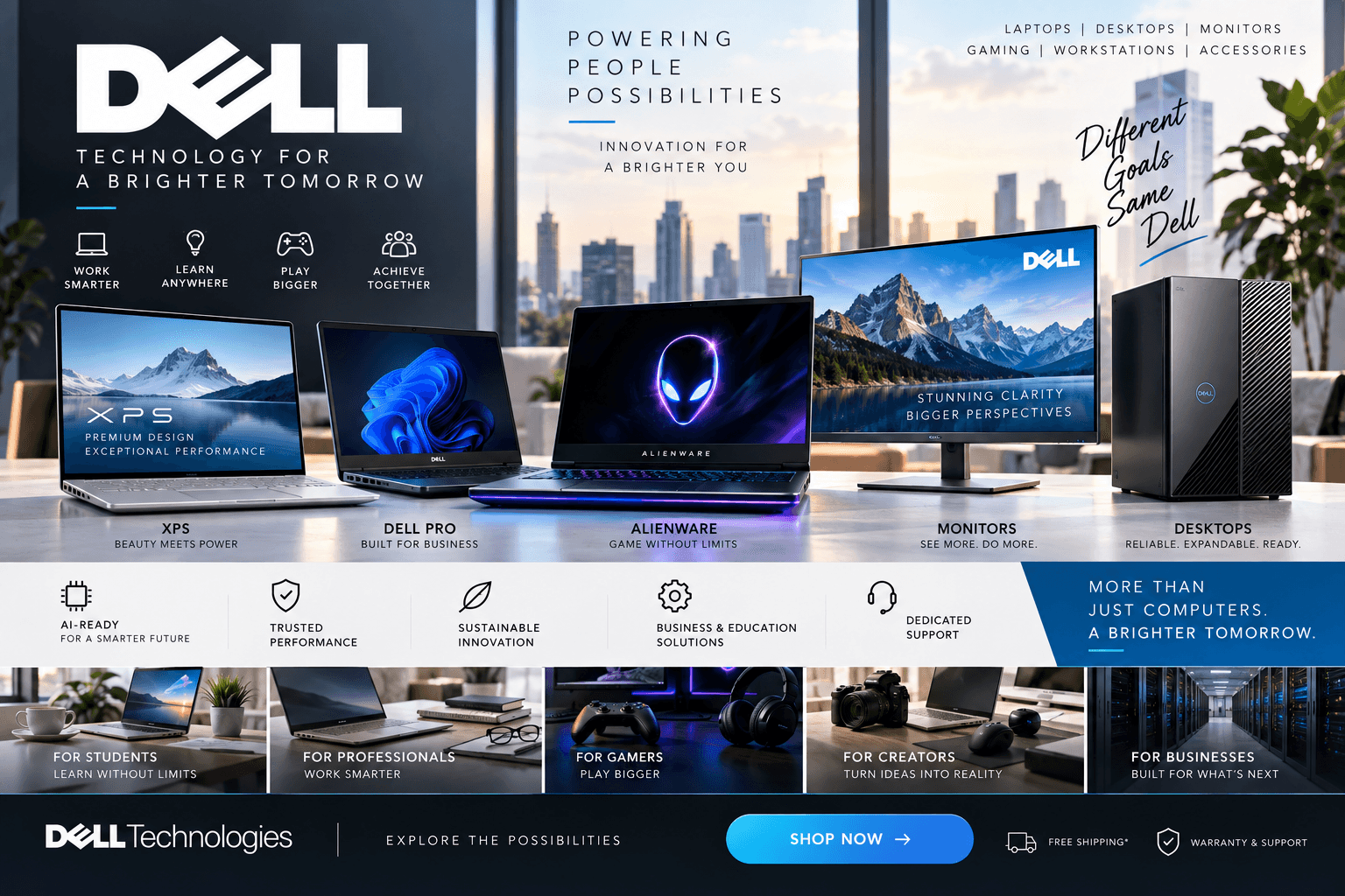 Dell: Laptops, PCs, AI Technology, Gaming, and Business Solutions