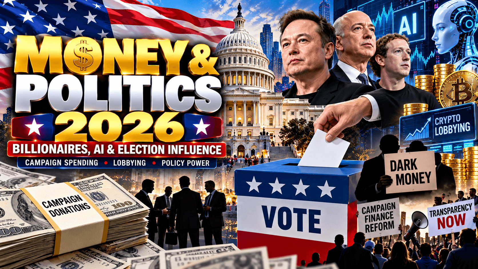 Money and Politics in 2026: How Billionaires, AI and Corporate Donations Shape Elections