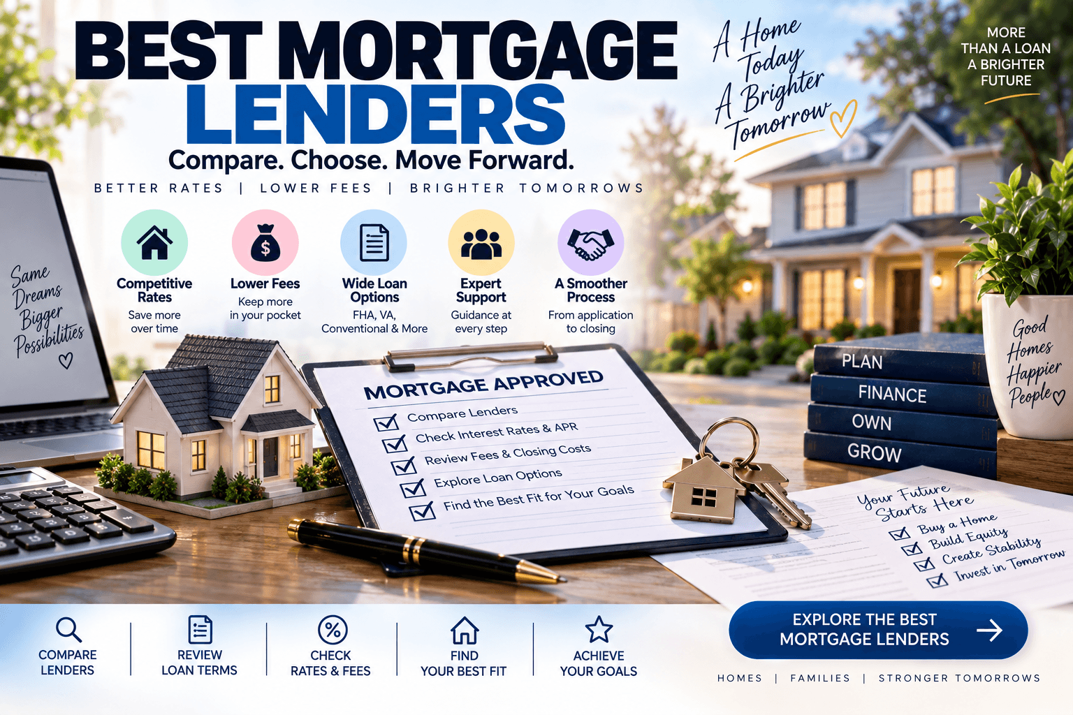 Best Mortgage Lenders: How to Compare Rates, Fees, and Loan Options