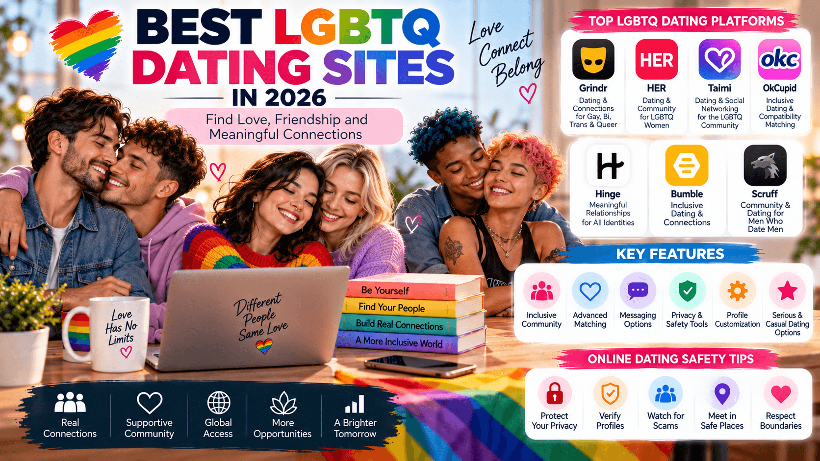 Best LGBTQ Dating Sites in 2026: Top Platforms for Dating, Relationships, and Community
