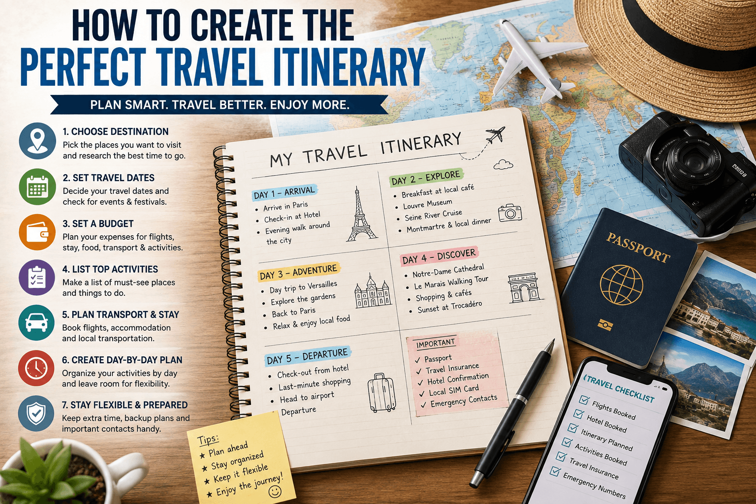How to Create the Perfect Travel Itinerary: A Step-by-Step Guide