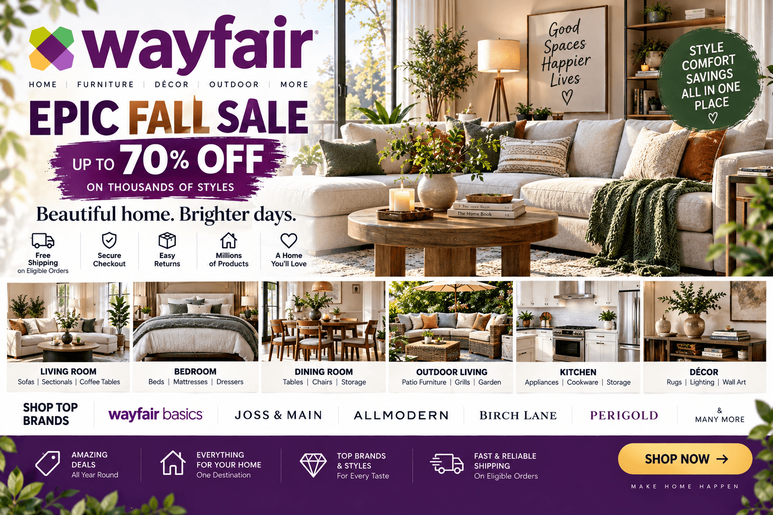 Wayfair Deals and Brands: Complete Guide to Furniture, Home Décor, and More
