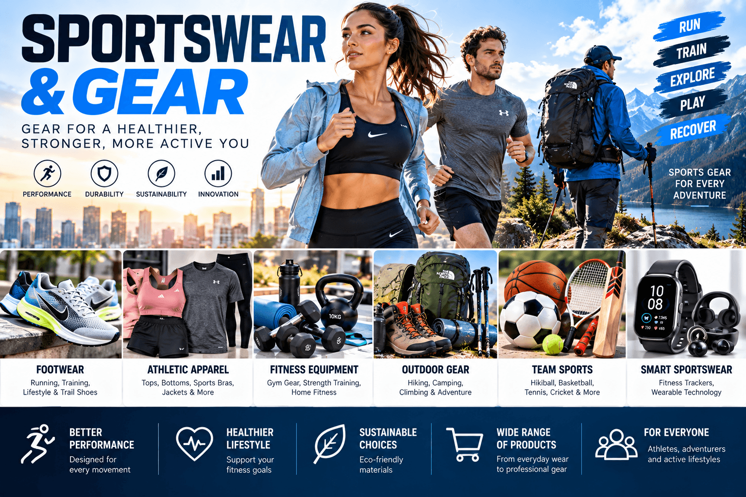 Sportswear & Gear: A Complete Guide to Athletic Apparel, Footwear, Equipment, and 2026 Trends