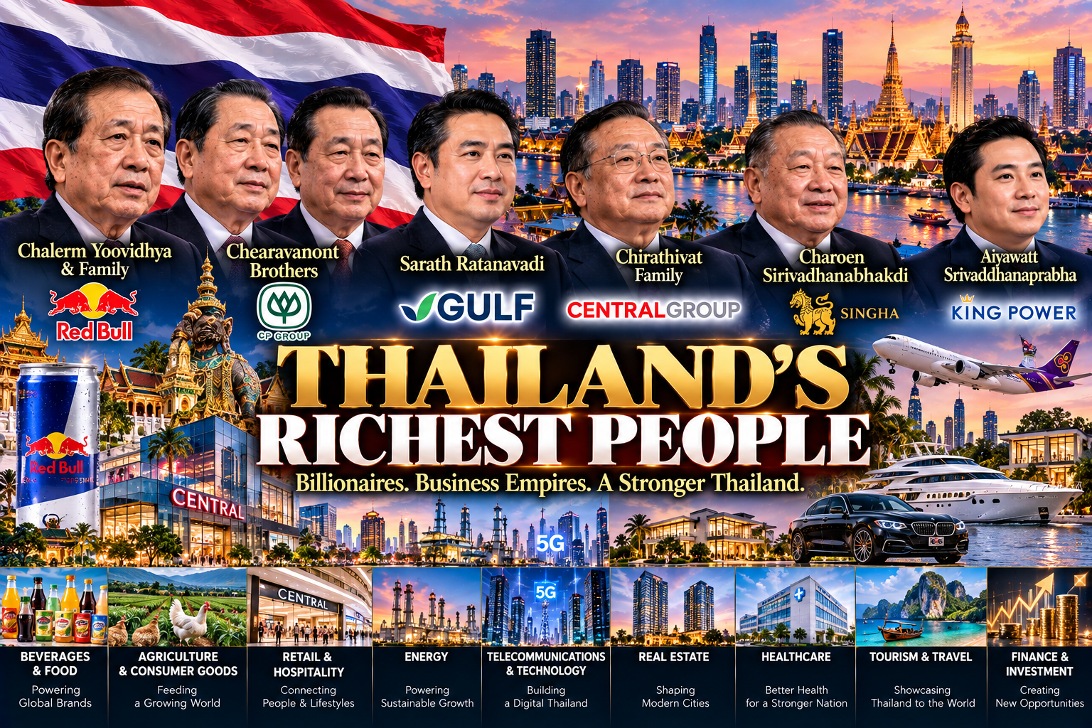 Thailand’s Richest People: Billionaires, Business Empires, and the Industries Behind Their Wealth