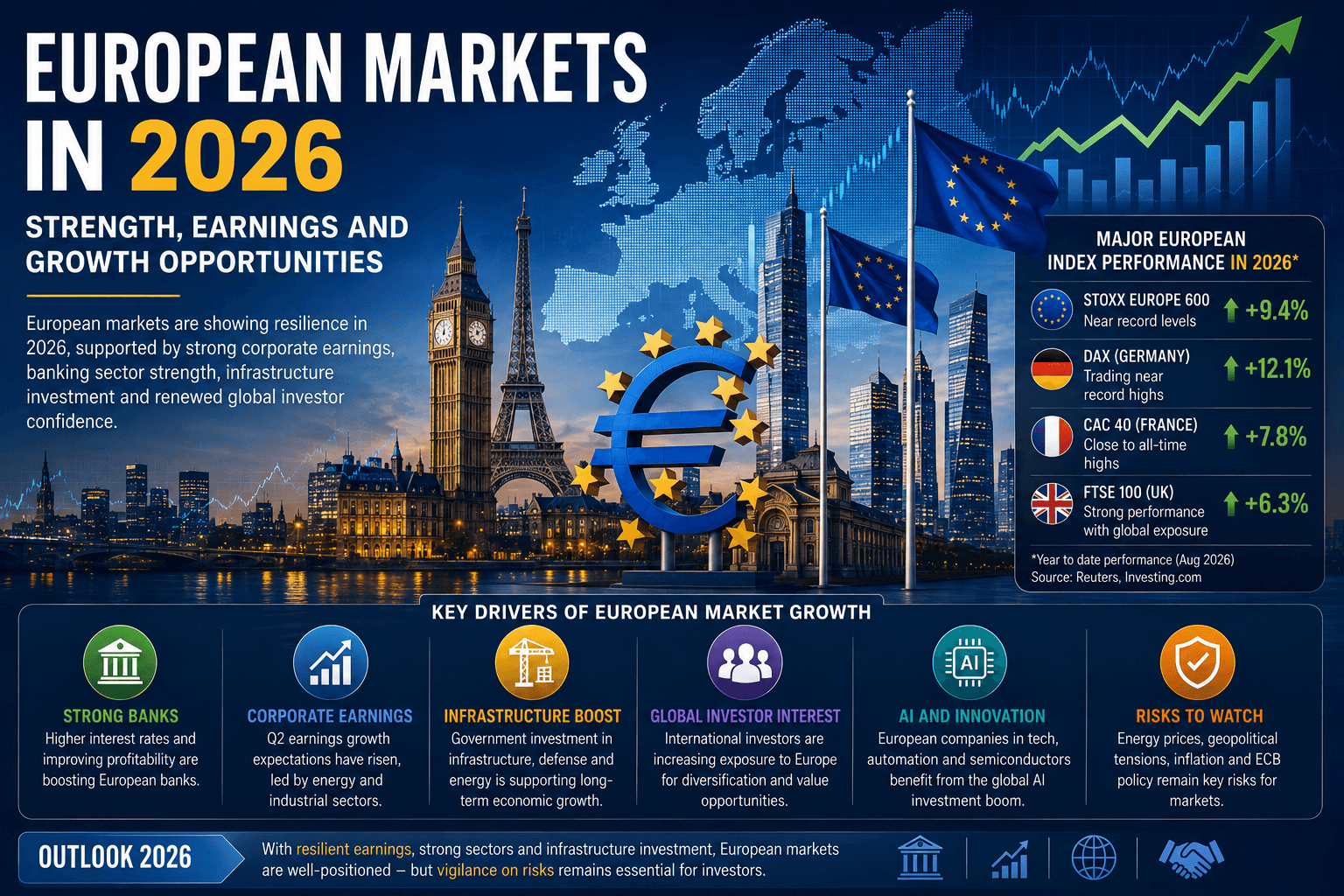 European Markets in 2026: Stocks, Earnings and Growth Shape the Outlook