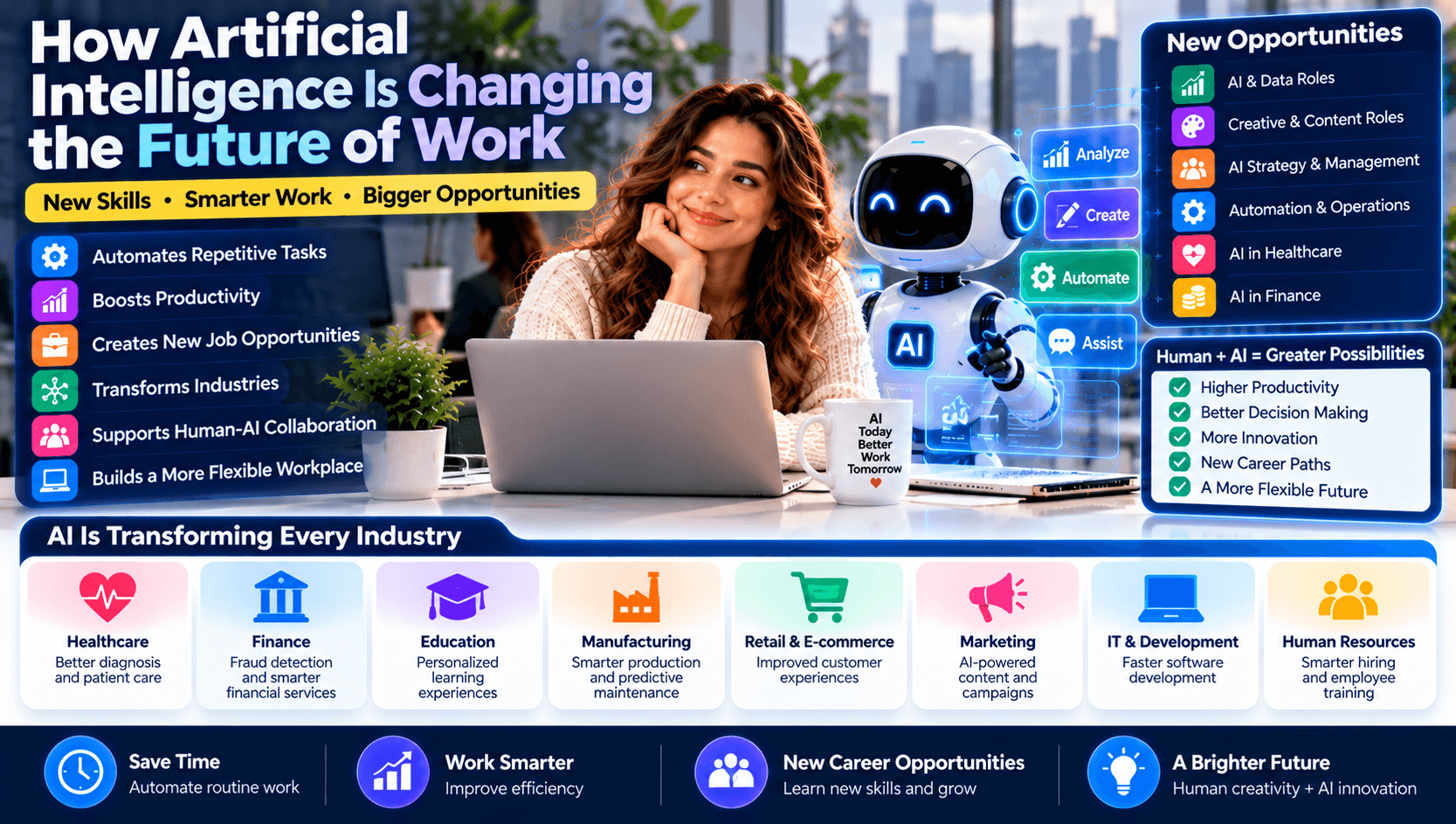 How Artificial Intelligence Is Changing the Future of Work: Trends, Benefits, and Challenges