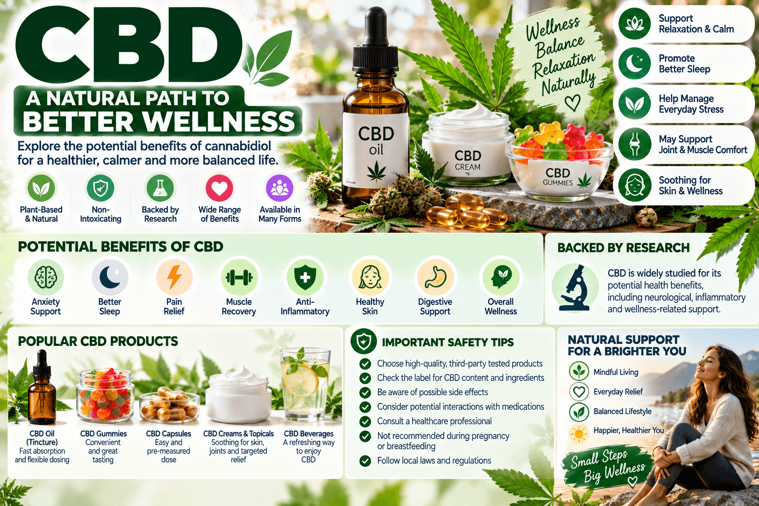 CBD: A Complete Guide to Cannabidiol, Uses, Benefits, Safety, Side Effects, and 2026 Trends