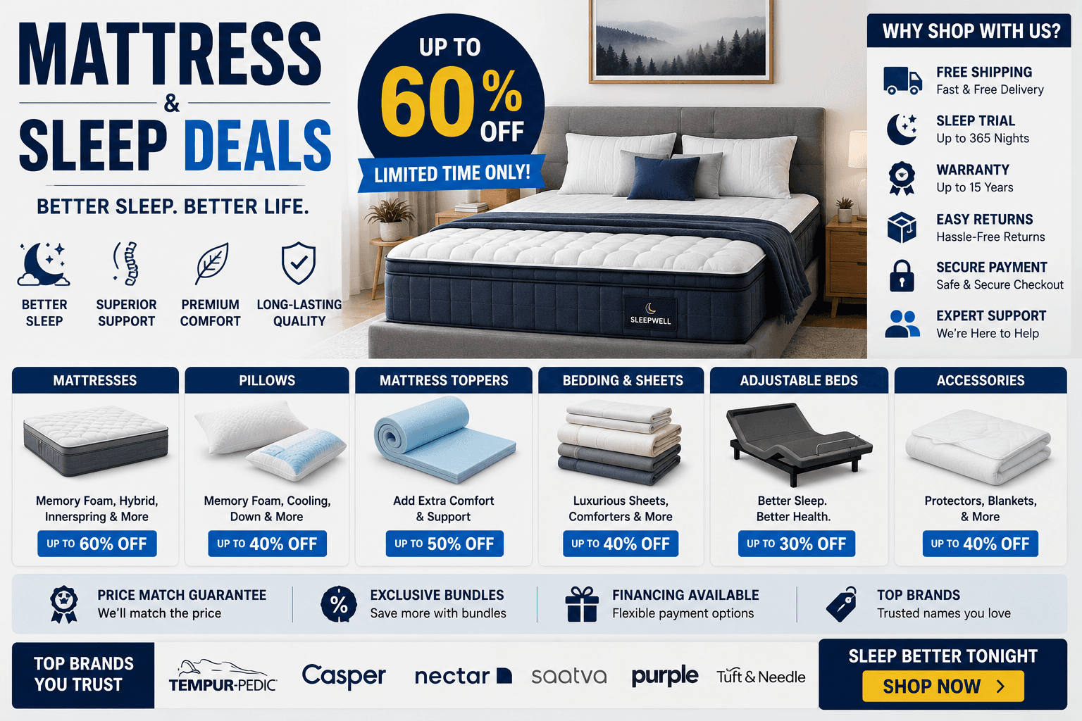 Mattress & Sleep Deals: Best Mattresses, Bedding & Sleep Essentials