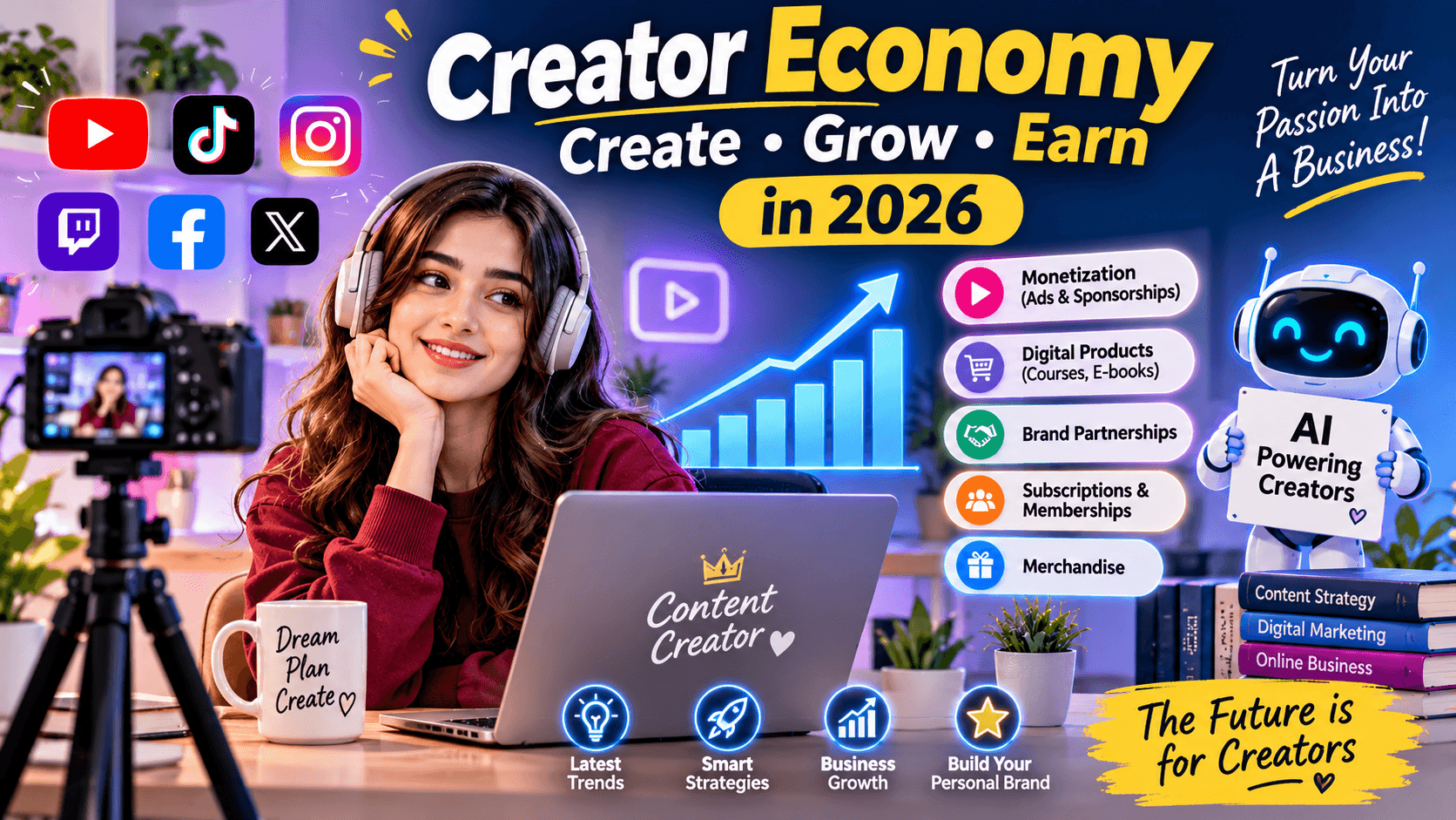 Creator Economy: How Digital Creators Build Businesses and Earn Online in 2026